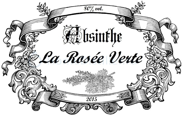 Vintage labels for bottles