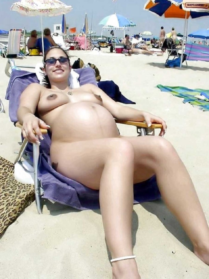 Bbw on the beach without panties