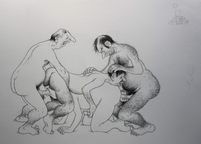 Woman in sketches Naked women