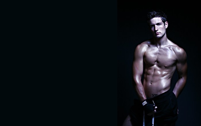 A guy on a dark background