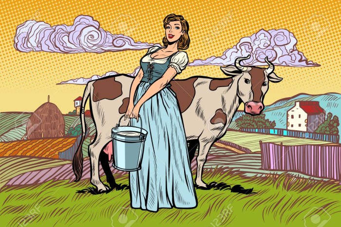 Milkmaid with a bucket