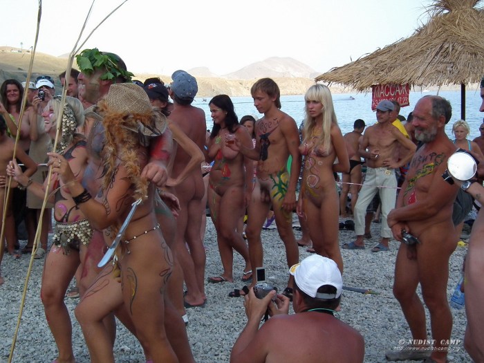 Spied on a nudist beach