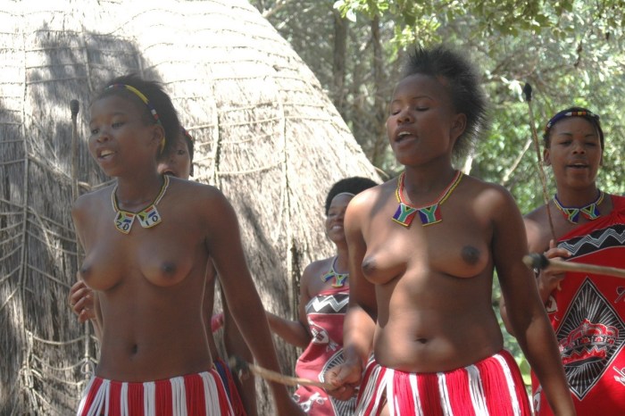 Naked women of wild tribes