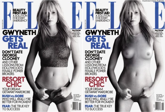 Gwyneth Paltrow in his youth naked