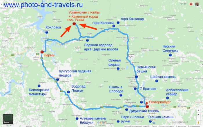 Mushroom map Perm district