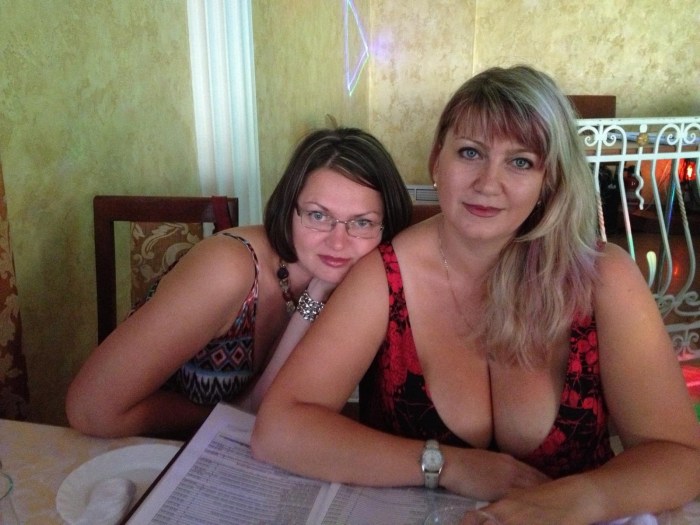 Two adult women real