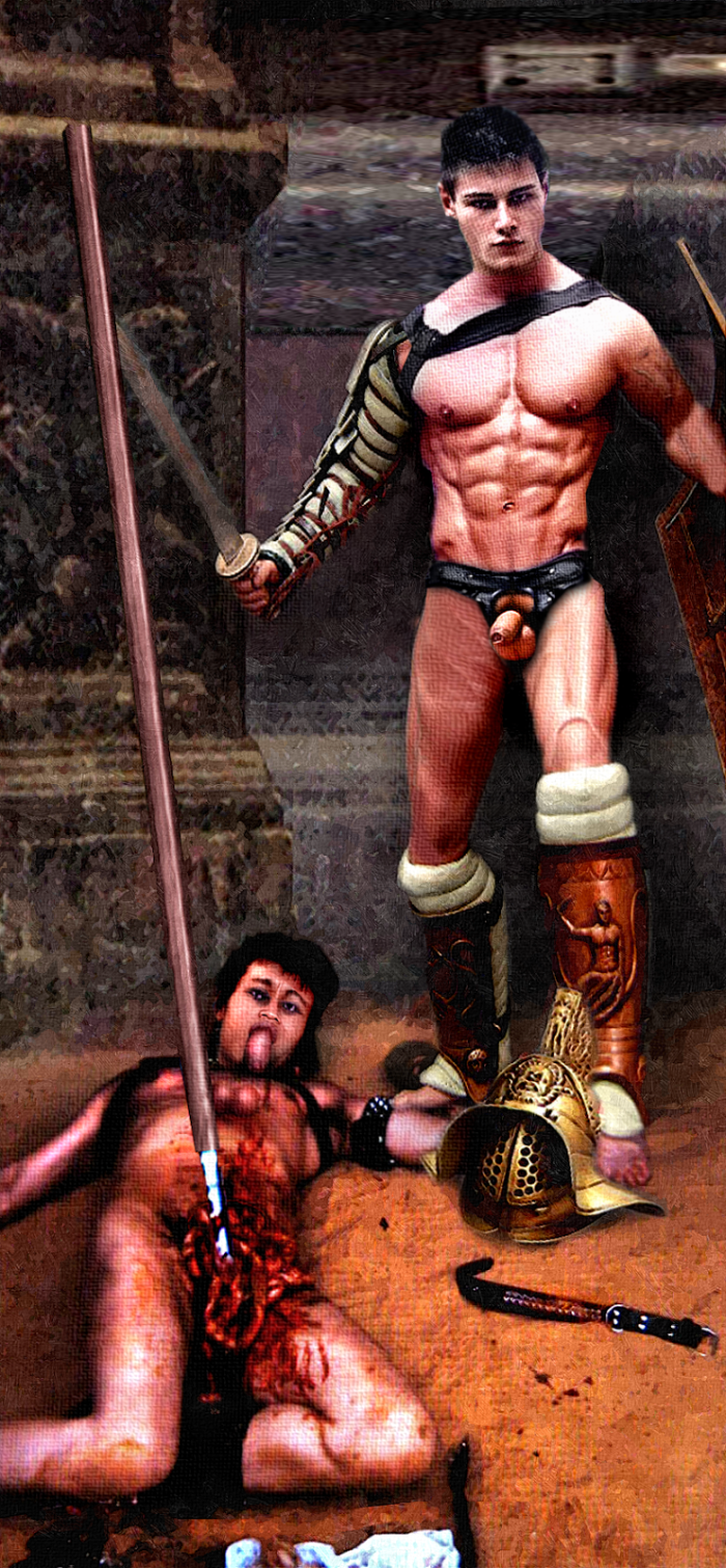 Naked gladiator battles Gay