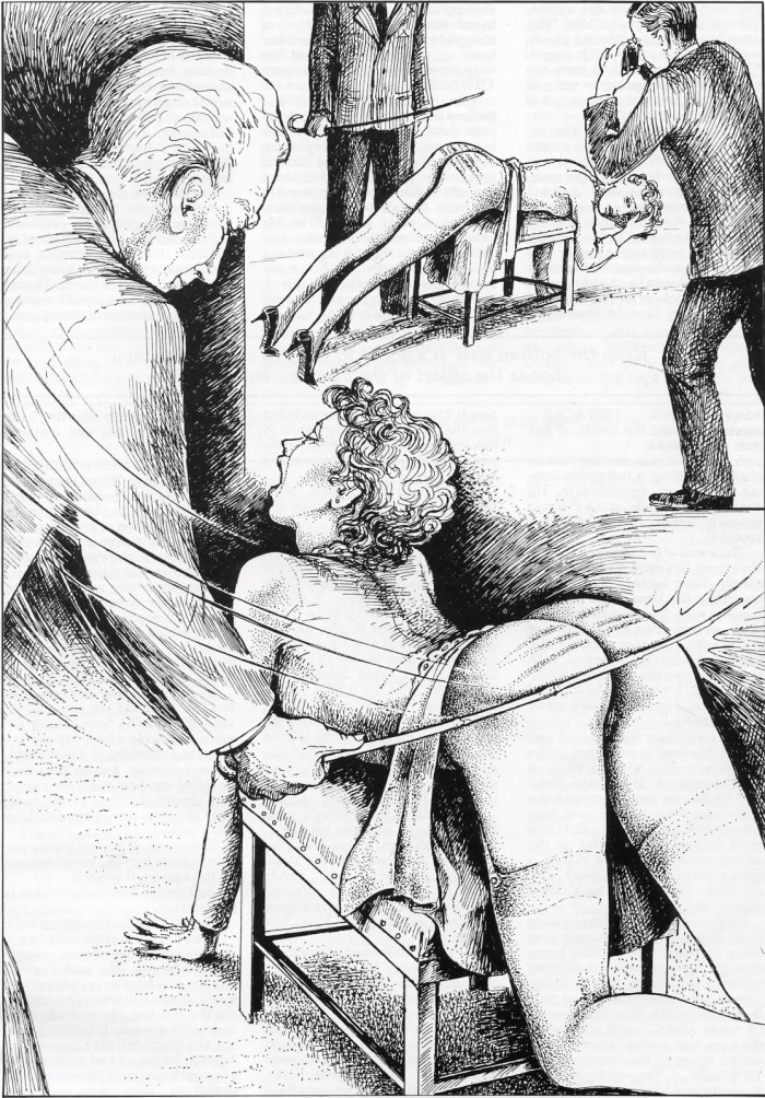 Public flogging of girls