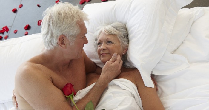 Old man in bed
