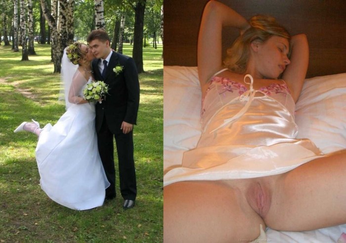 Dressed/undressed rimjob bride's debauchery