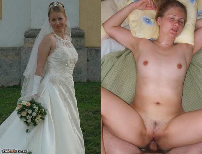 Brides dressed and striped
