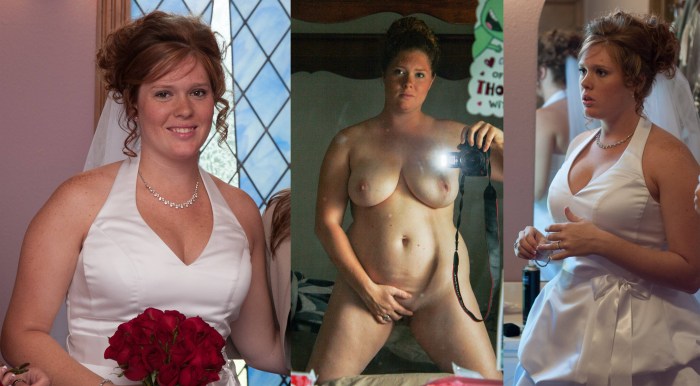Naked brides in clothes and without