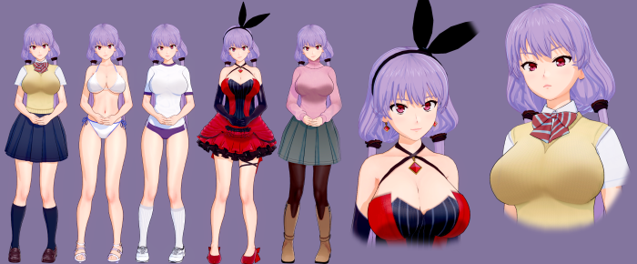 Different physique of girls references