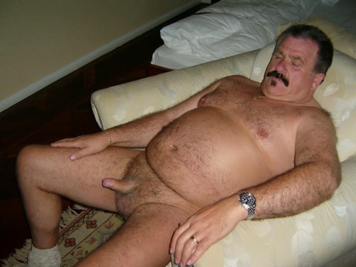 Naked muscle old men