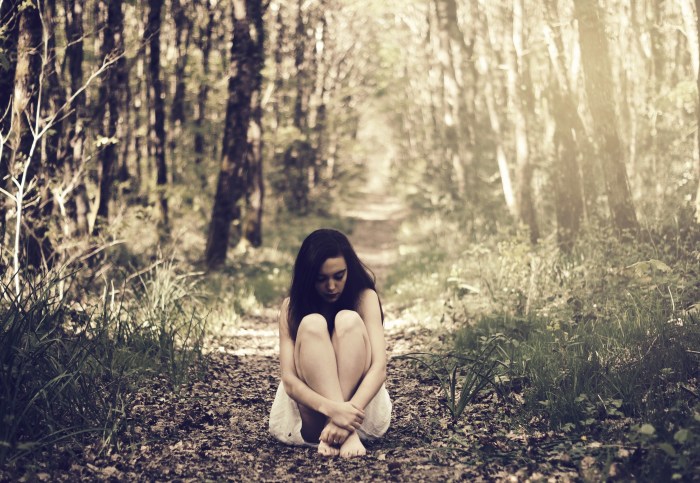 Girl in the forest