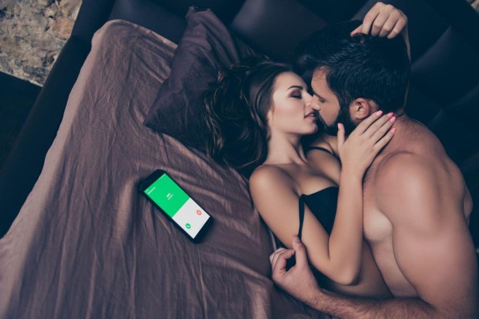A couple in bed