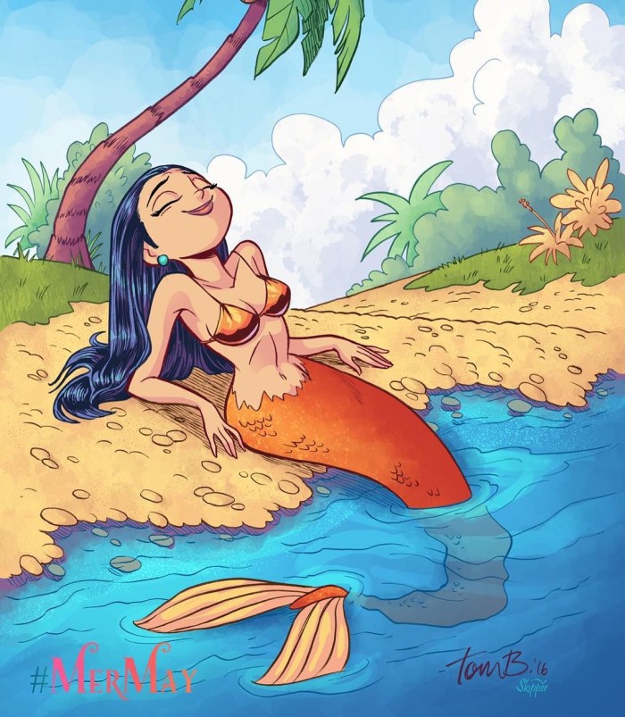 Transformation into a mermaid Hentai