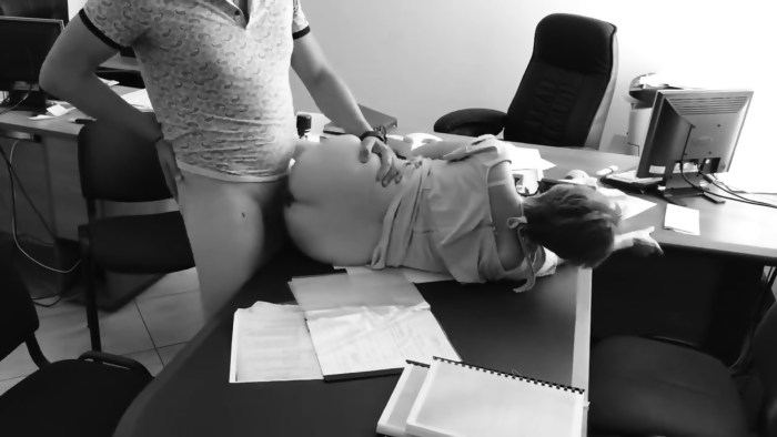 Russian secretary in anal