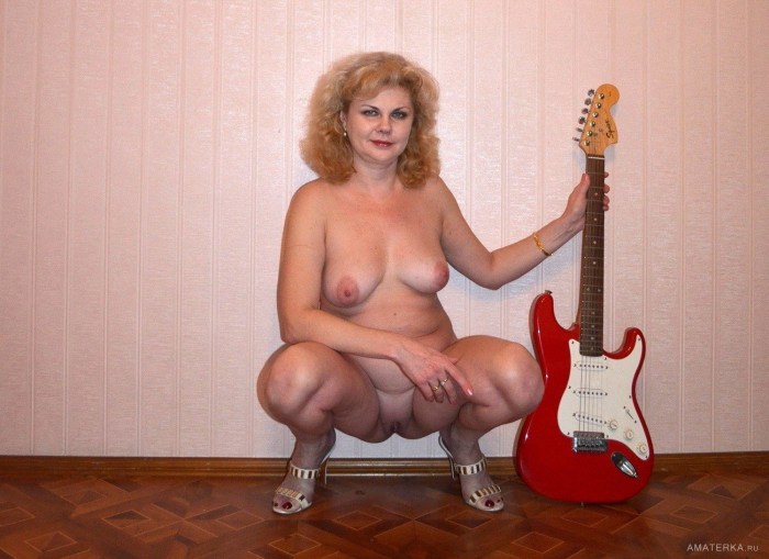 Mature nudists in nature