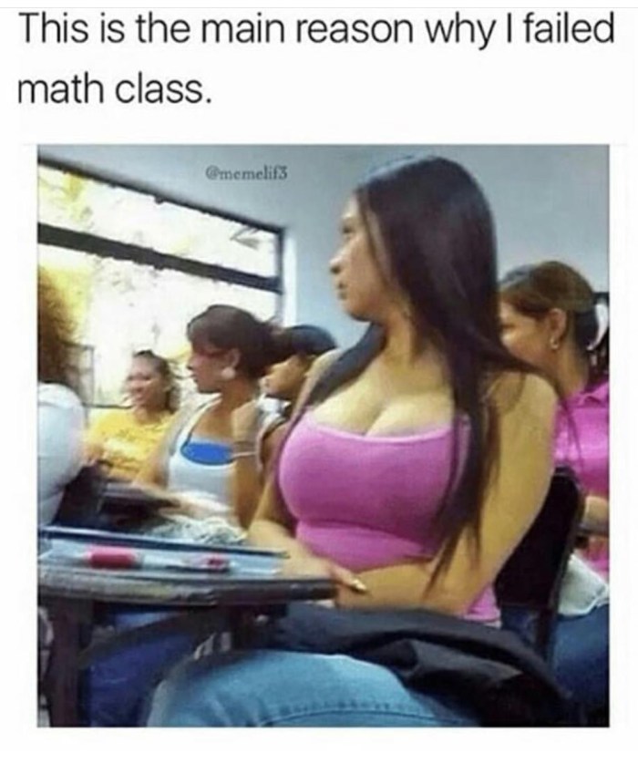 Huge breasts of classmates