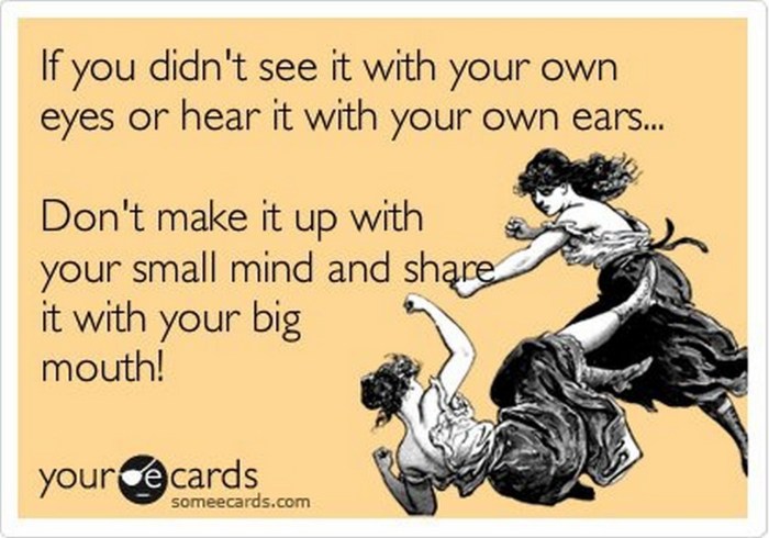 A woman gives birth to statements for herself