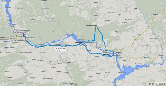 The road Cheboksary Yoshkar-Ola