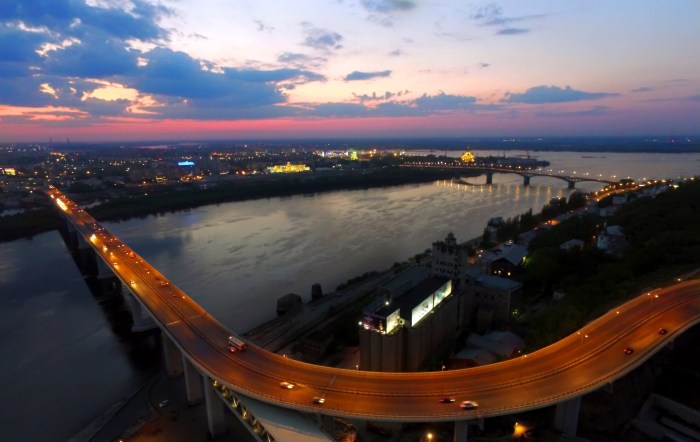 Oka bridge Nizhny Novgorod