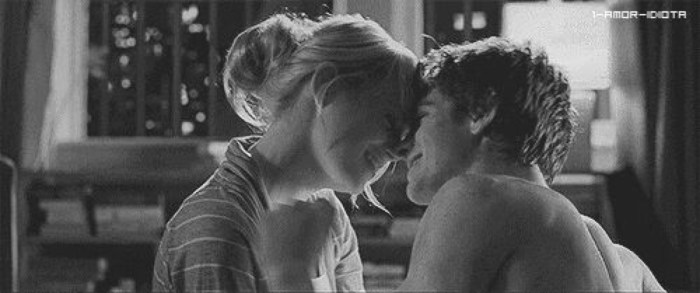 A timid kiss