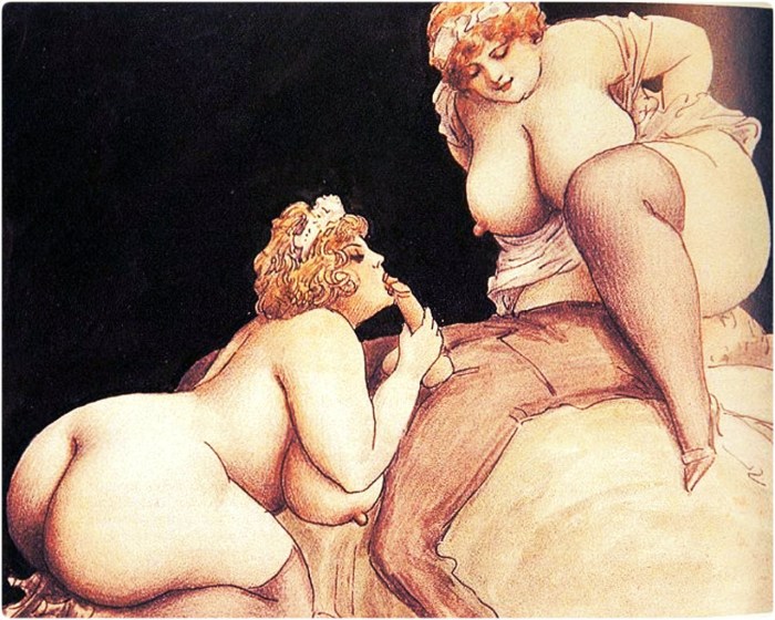 Artistic pornographic drawings