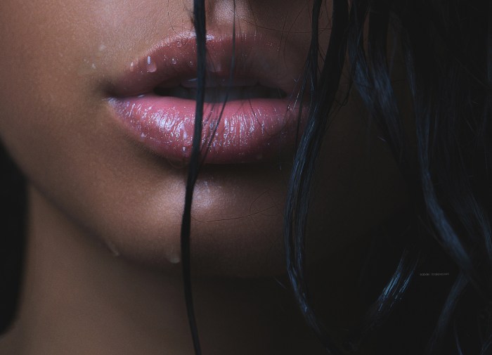 Beautiful lips of girls
