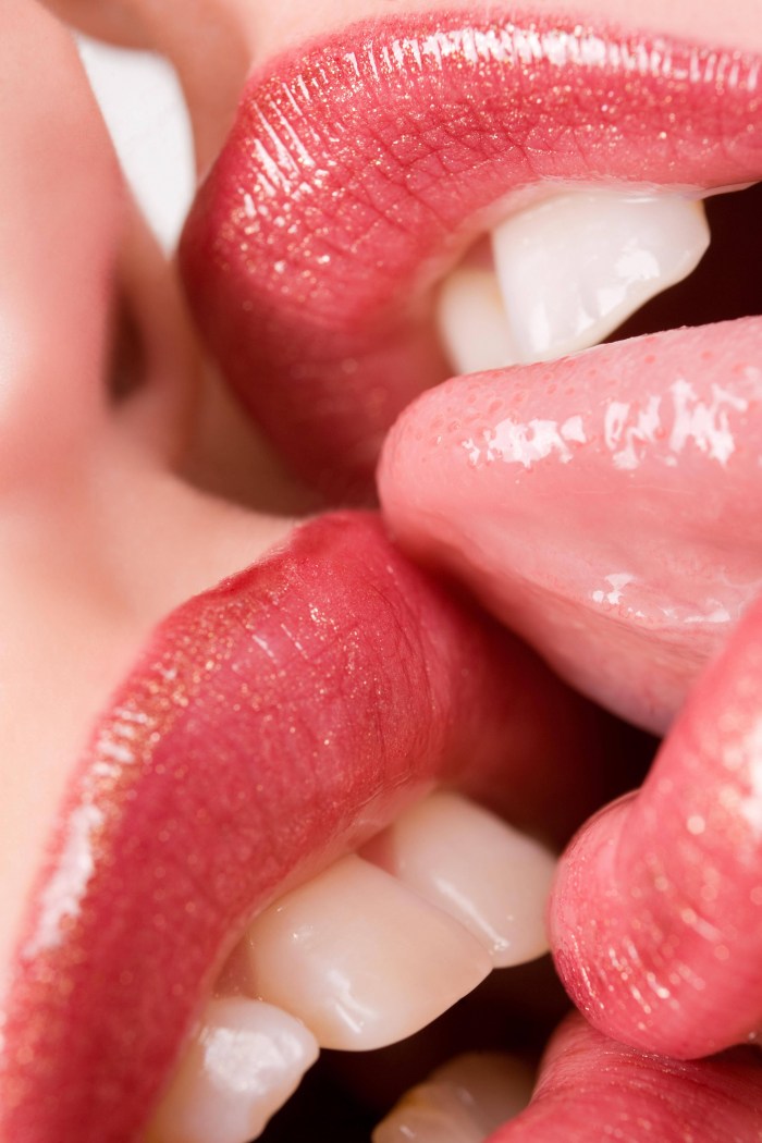 Licking the lips