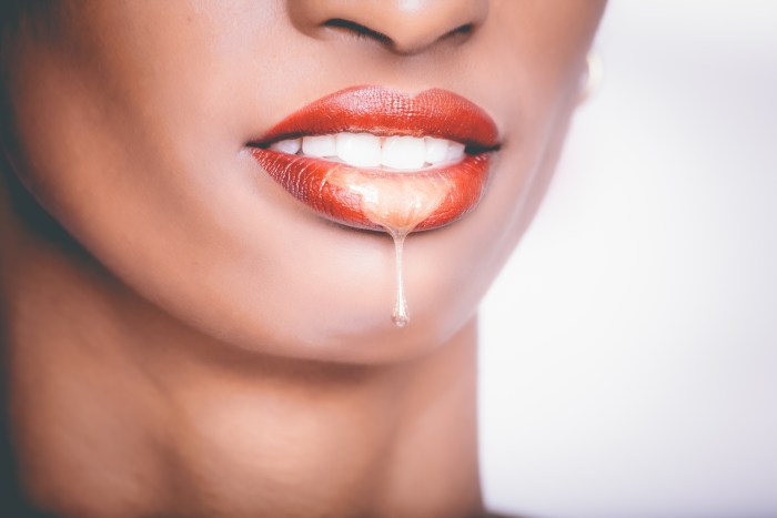Open lips