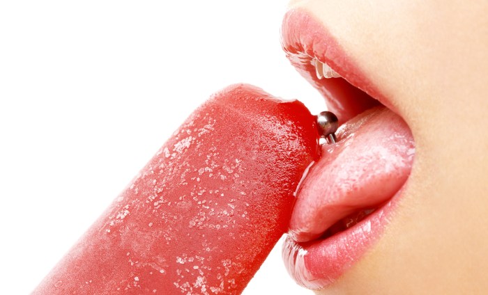 Licks lips