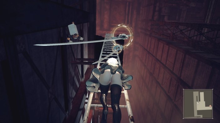 2b nier automata cowards in the game