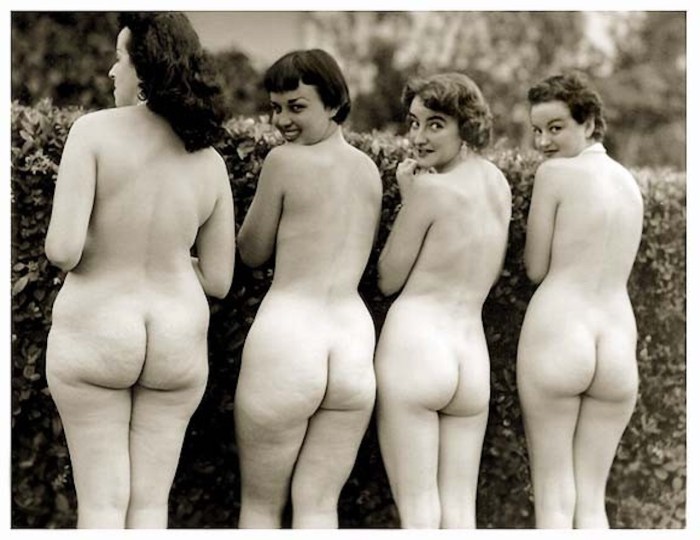 Naked Soviet women in stockings