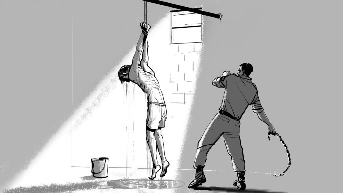 Execution of a girl in 3d graphics