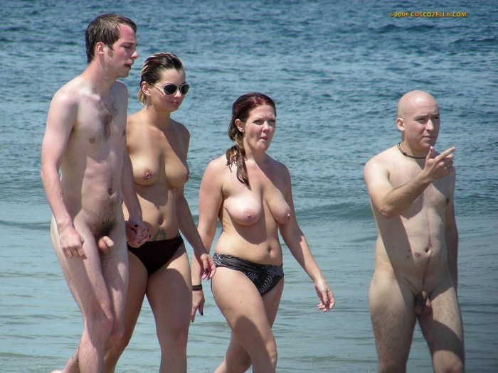 Girls on the beach in Brazil nude
