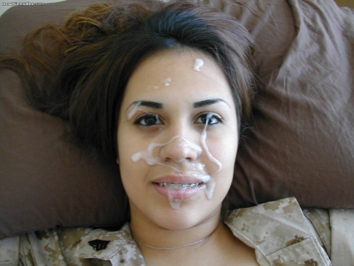 Cleaned faces of girls