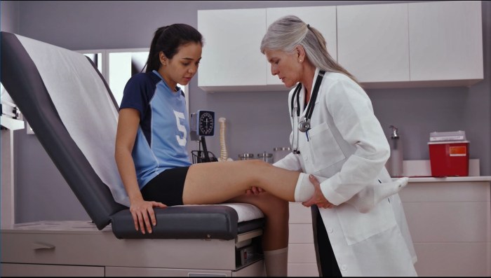 Naked women at a doctor's appointment