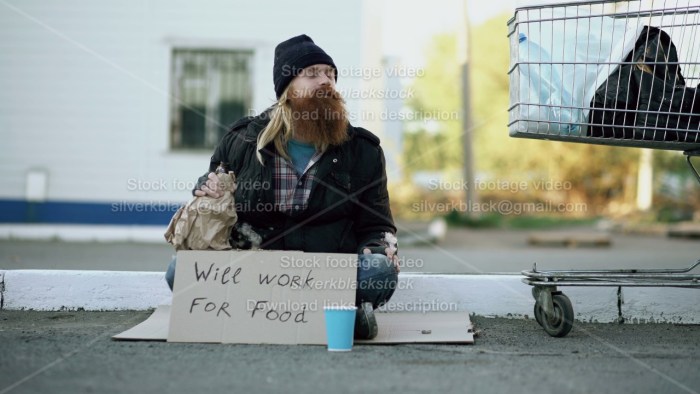 Chinese homeless people