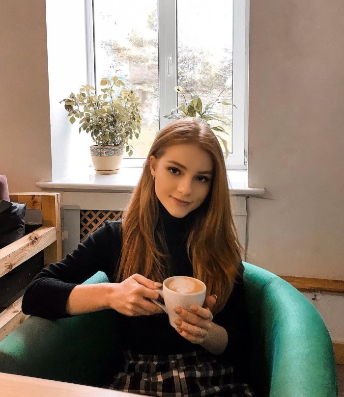 Julia adamenko redhead with a guy