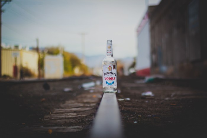 Girl with alcohol
