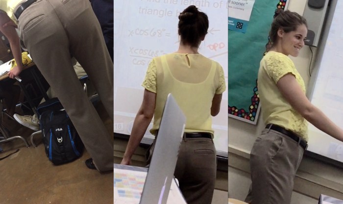 Teachers in leggings