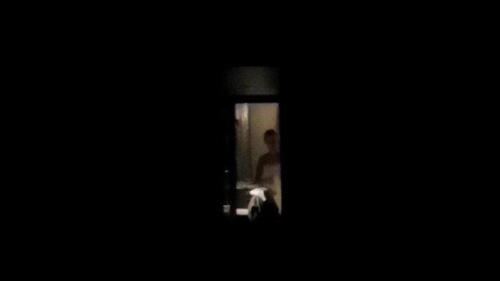 Spied in the windows of houses