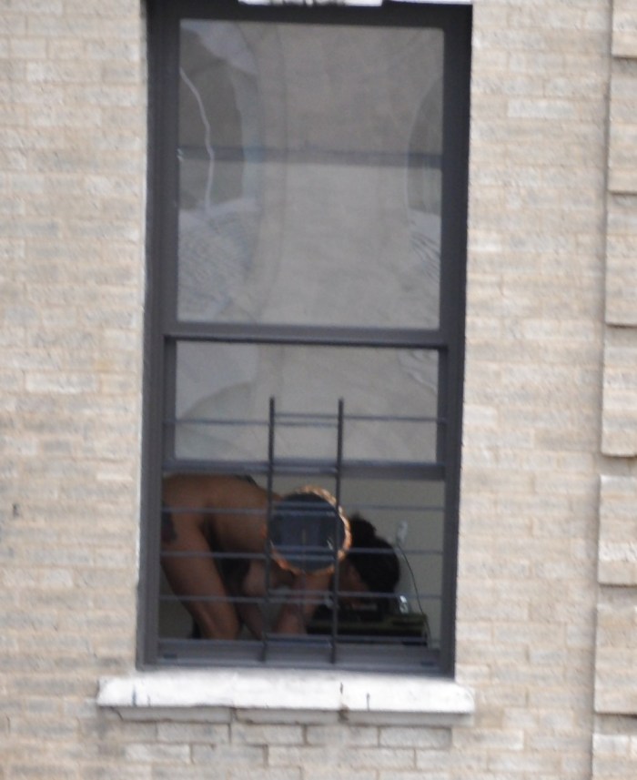 Spied in the windows of houses