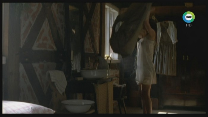 Elizabeth Boyarskaya in underwear in the film