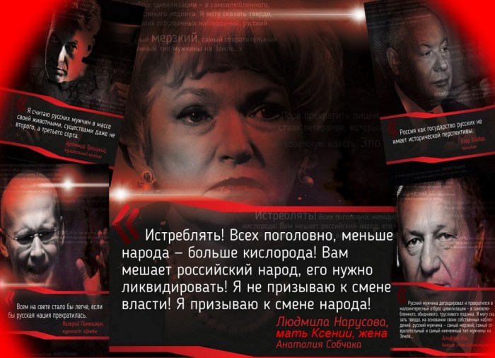 Sobchak about the Russian people