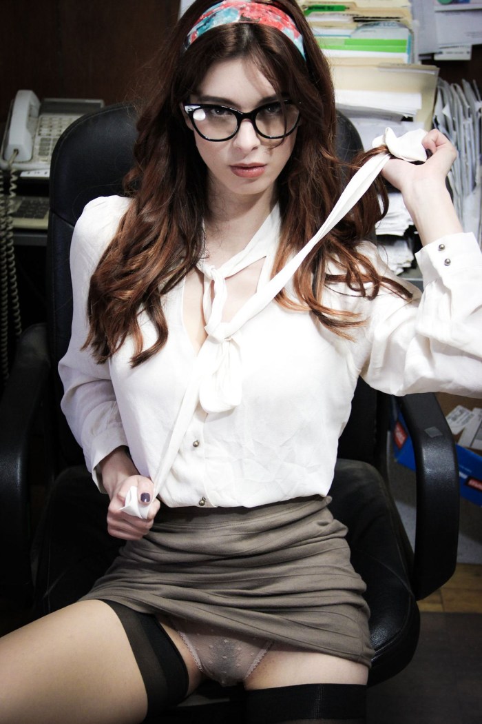 Upskirt Office Secretary hairy