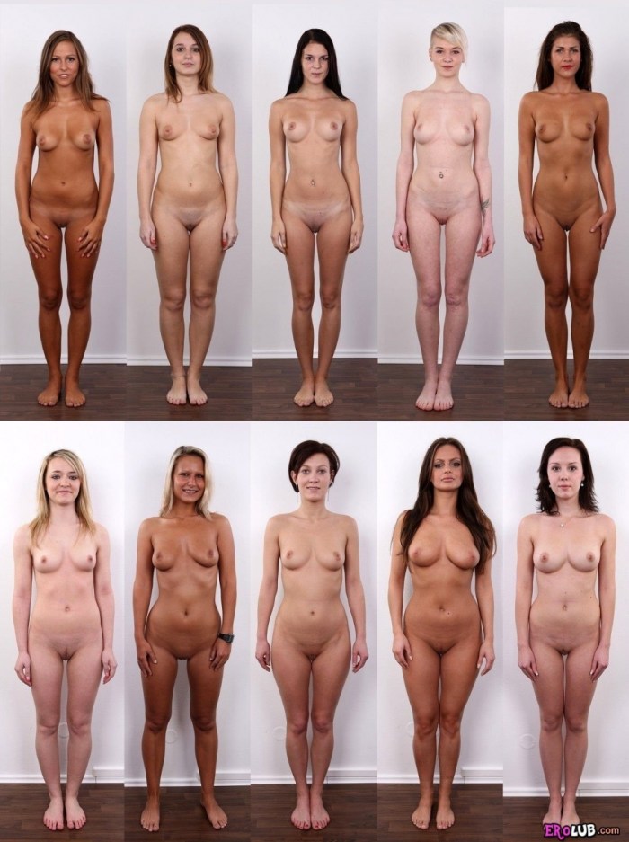 Naked women from different angles