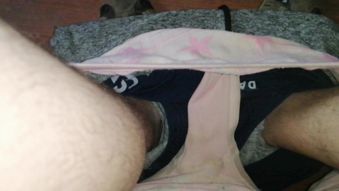 Women in dirty underpants
